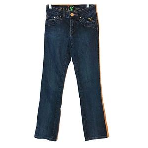 Beija Flor Contrasting Thread Jeans